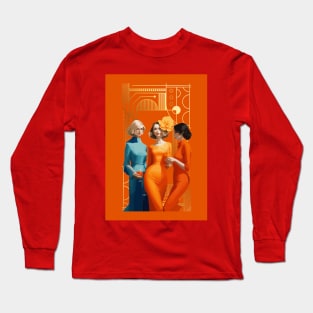 Three art deco women Long Sleeve T-Shirt